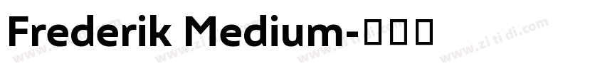 Frederik Medium字体转换